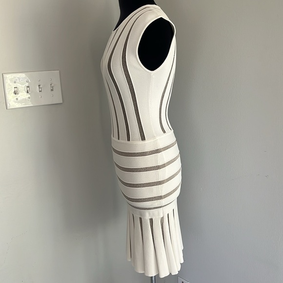 🎉HP🎉Torn by Ronny Kobo stretch metallic/white dress - Picture 2 of 7